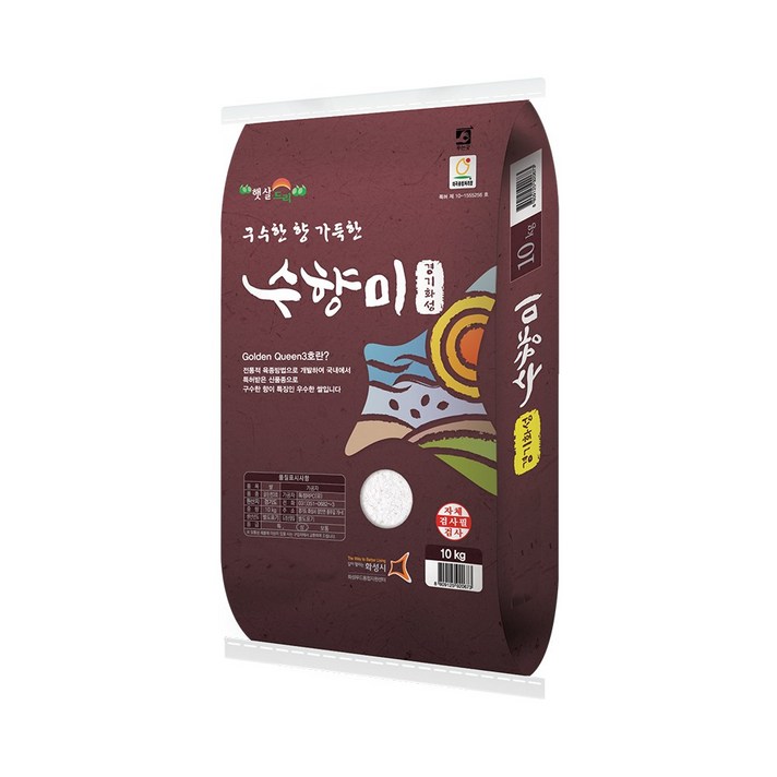 햅쌀 수향미 10kg 골드퀸3호 상등급 최근도정 단일품종, 10kg, 1개