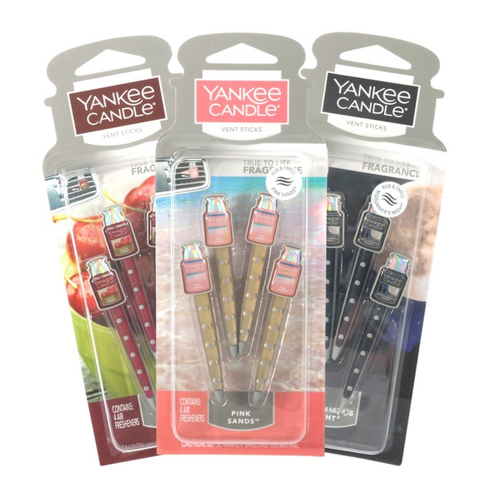 양키캔들 카 벤트스틱 차량용 자동차용 방향제, 1개, 핑크샌드