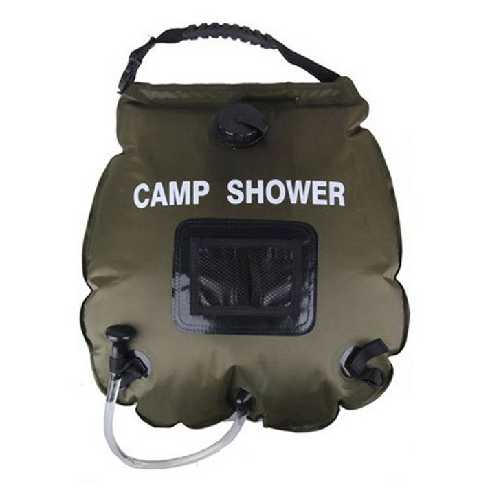 캠핑마을 캠핑 샤워백 20리터, 혼합 색상, 1개