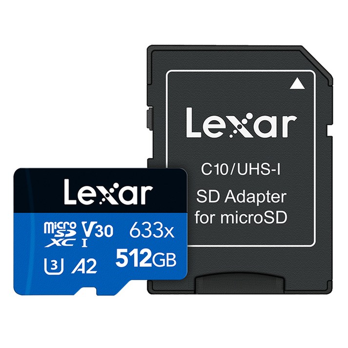 렉사 메모리 카드 SD 마이크로 고프로 블랙박스 High-Performance microSDXC UHS-I 633배속 20240323