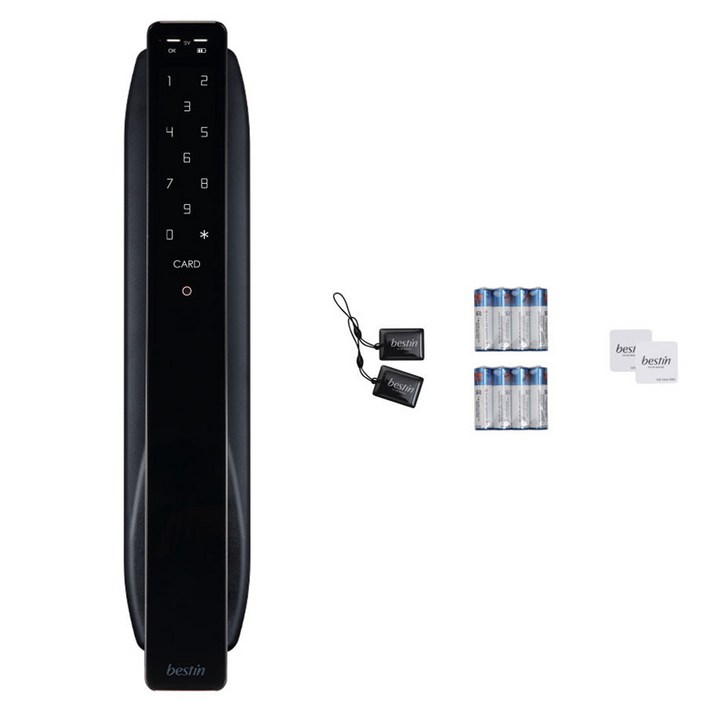 베스틴 얼굴인식 번호키 카드키 디지털 손잡이 있음 도어락