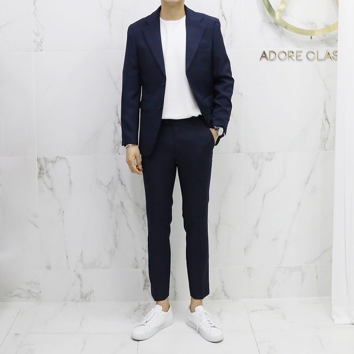 아도르클래식 남성용 포멀 봄 가을 겨울 캐주얼 수트 결혼식 빅사이즈 정장세트