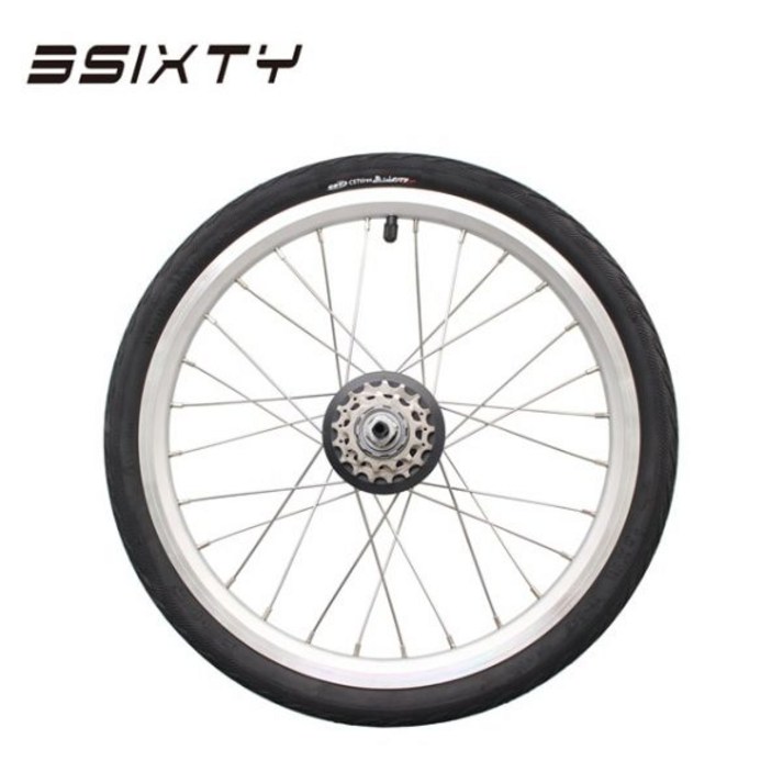 3SIXTY 16 인치 349 자전거 바퀴 3Sixty 접이식 자전거, 휠셋