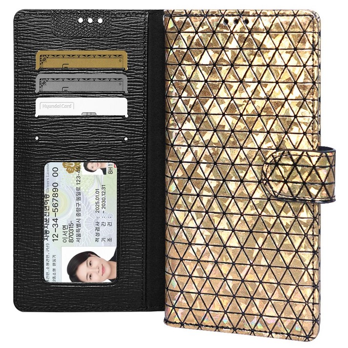 폰누리 글린트 가죽 다이어리 휴대폰 케이스