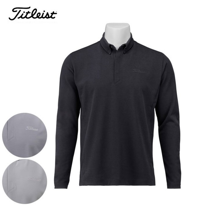 타이틀리스트 티셔츠 카라티 TKPMT302J 카노코 버튼 타이틀리스트골프웨어 남성용