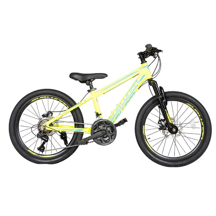 서브루나 220D 알루미늄 21단 MTB 자전거, 네온라임 서브루나 220D 알루미늄 21단 MTB 자전거, 네온라임