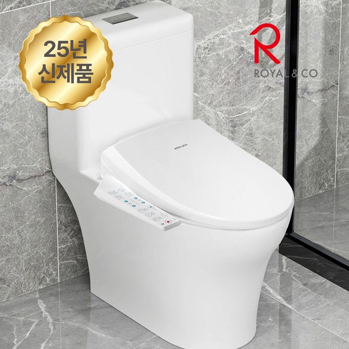 25년신제품출시 로얄 직수형 방수비데 RB-1770 로얄토토 자동노즐세척 필터없는비데 쾌변스파 노즐교체, 고객직접설치, RB-1770