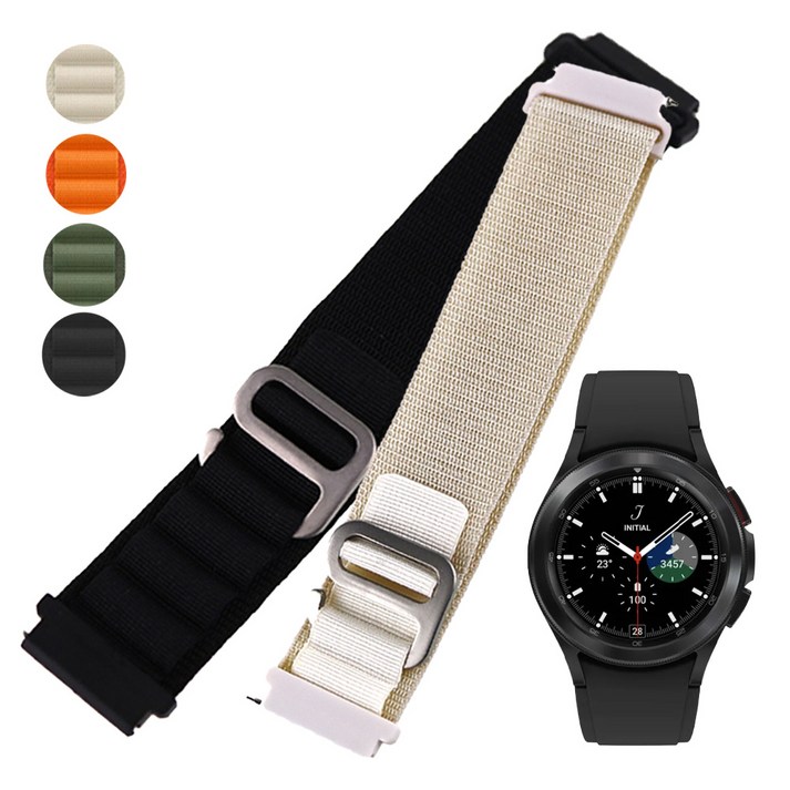 갤럭시 워치4 클래식 46mm 호환 나일론 루프 후크스트랩