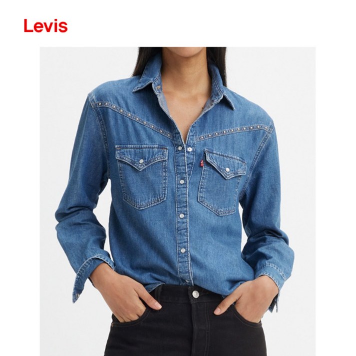 리바이스 여성 데님셔츠 릴렉스 핏 A7620-0007