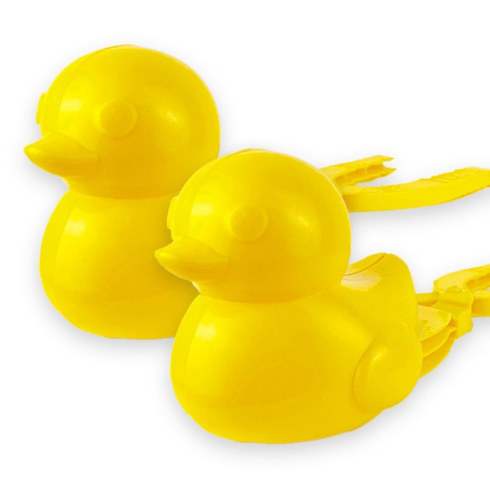 토이토 1+1 국산 대왕 눈오리 42cm 오리 눈집게 스노우볼 메이커, 1개, 360g, 옐로 오리 1+1
