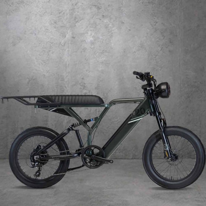 2023 알톤 코디악 20FAT 500W 시마노 8단 유압식 전기 전동 자전거, 무광블랙500w 스로틀겸용