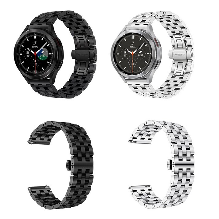 갤럭시 워치4  40 44 42 46mm 클래식 메탈 스트랩 밴드 시계줄 SM-R860/R870/R880/R890N 호환