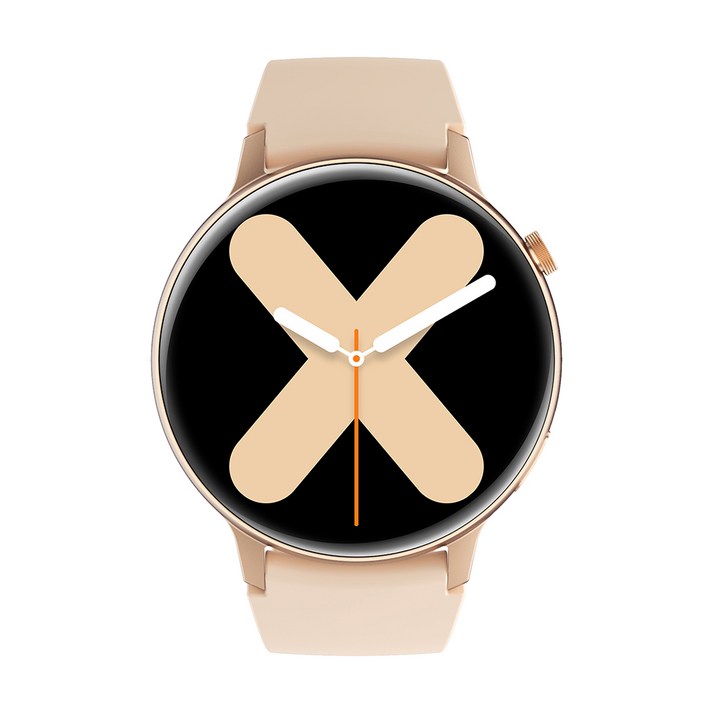 젤센 웨어러블 스마트워치 airxwatch5, 골드, 44mm, 블루투스