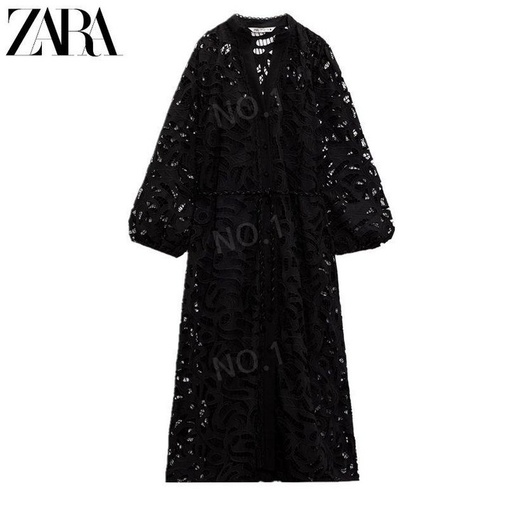 자라 컷 아웃 원피스 ZARA 블랙