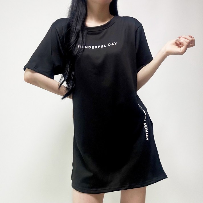 그린스프링 데일리 여성 롱 반팔티 그린스프링 데일리 여성 롱 반팔티