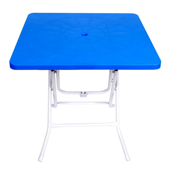 지오리빙 접이식 플라스틱 테이블, 사탁 블루 20221224
