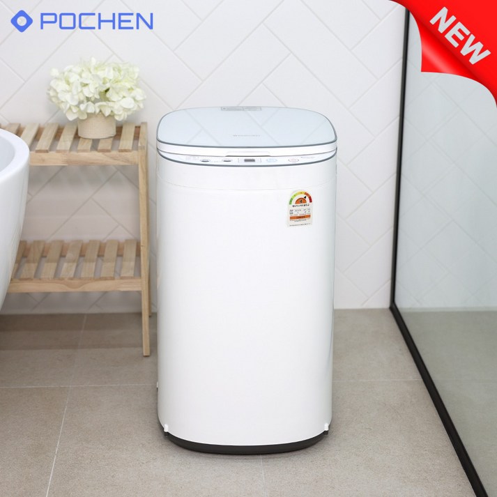 <가전 특가> 포첸 프리미엄 삶음기능 미니 세탁기 3kg 화이트, 자가설치, PCW-BOIL300