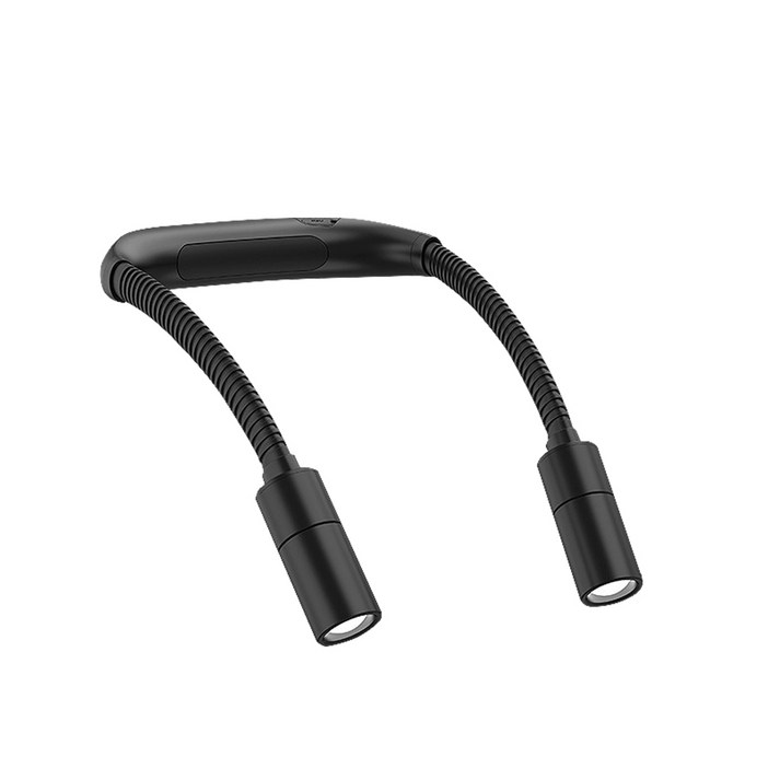 LED 넥라이트 600루멘 줌 후레쉬 랜턴 충전식 목걸이용 독서등 LC-57R, 1개