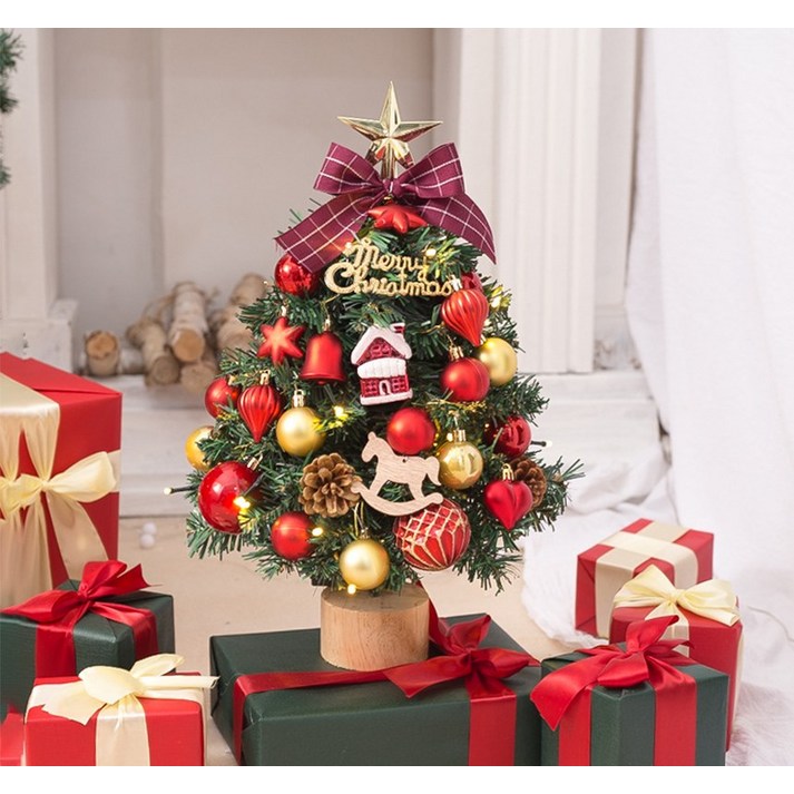 크리스마스트리 장식 전구 나무 미니 트리 DIY 풀세트 45cm50cm