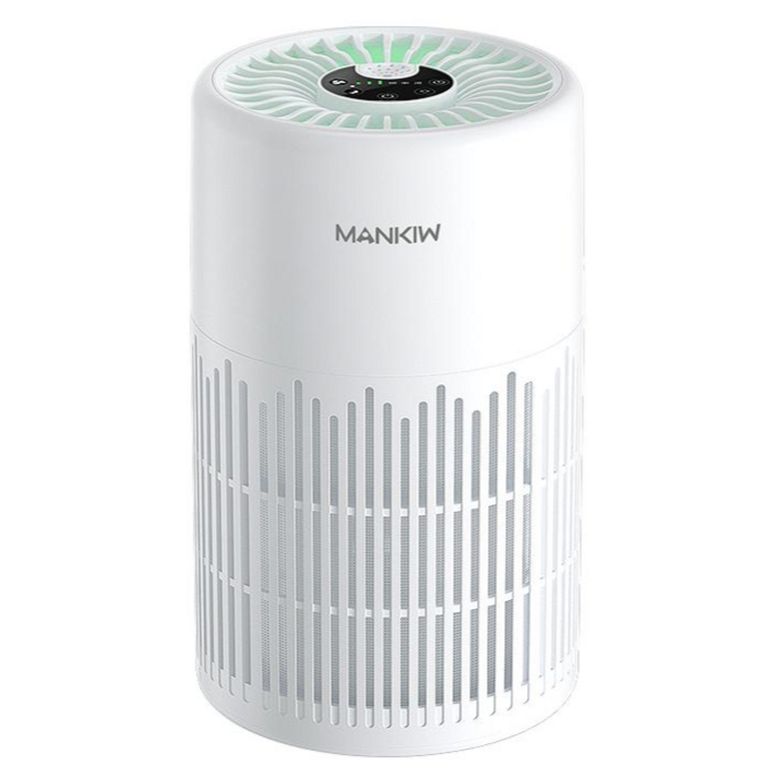 Mankiw맨큐 저소음 미니 공기청정기 최대 30제곱미터 초미세먼지 제거 다중 항균 필터 무드등 지원 PC-AP01