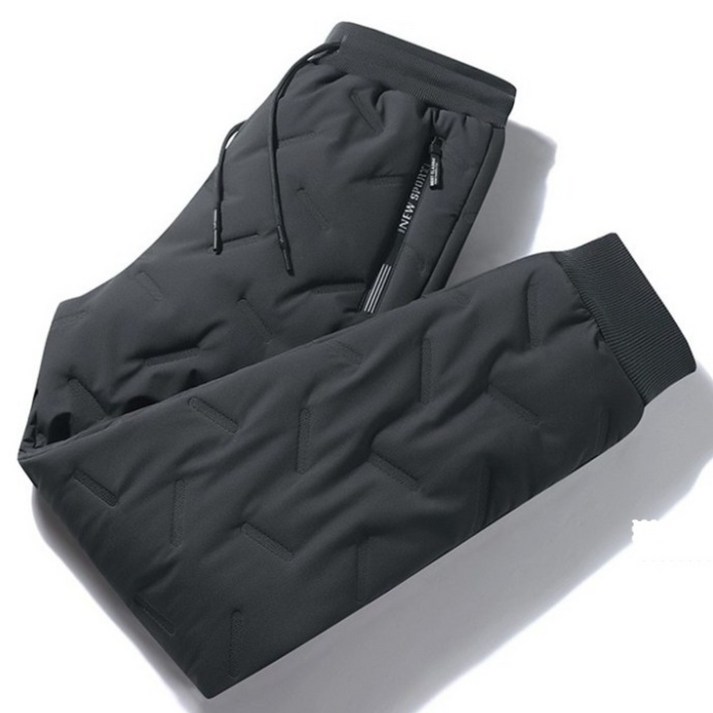 춘게엘 (M~7XL) 빅사이즈 겨울 남녀공용 기모 패딩 바지 시보리 r012