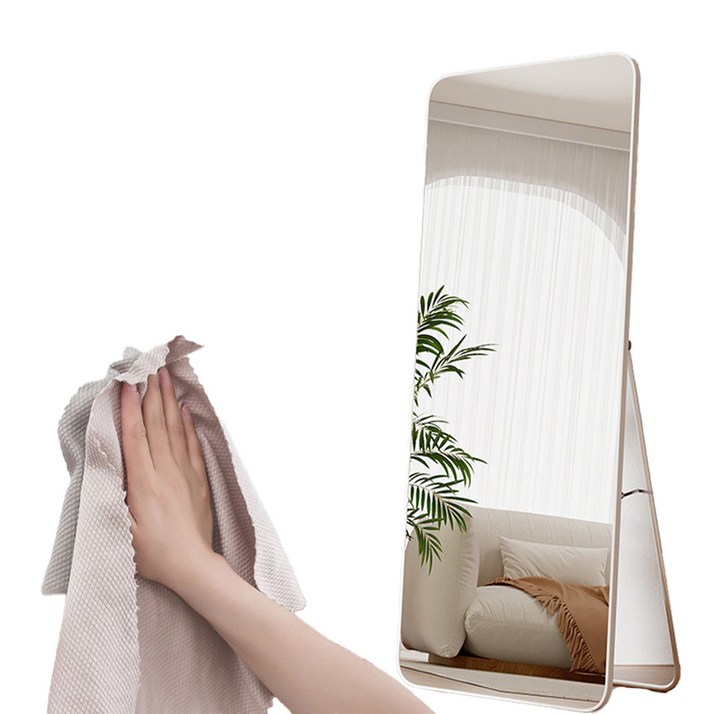 엠디유마켓 프리미엄 2 in 1 전신거울 대형 + 글라스 타월 세트