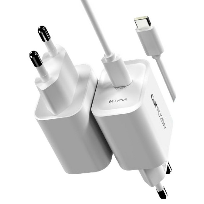 EDITOR PD 25W 아이폰 갤럭시 고속 c타입 충전기 + 케이블 세트