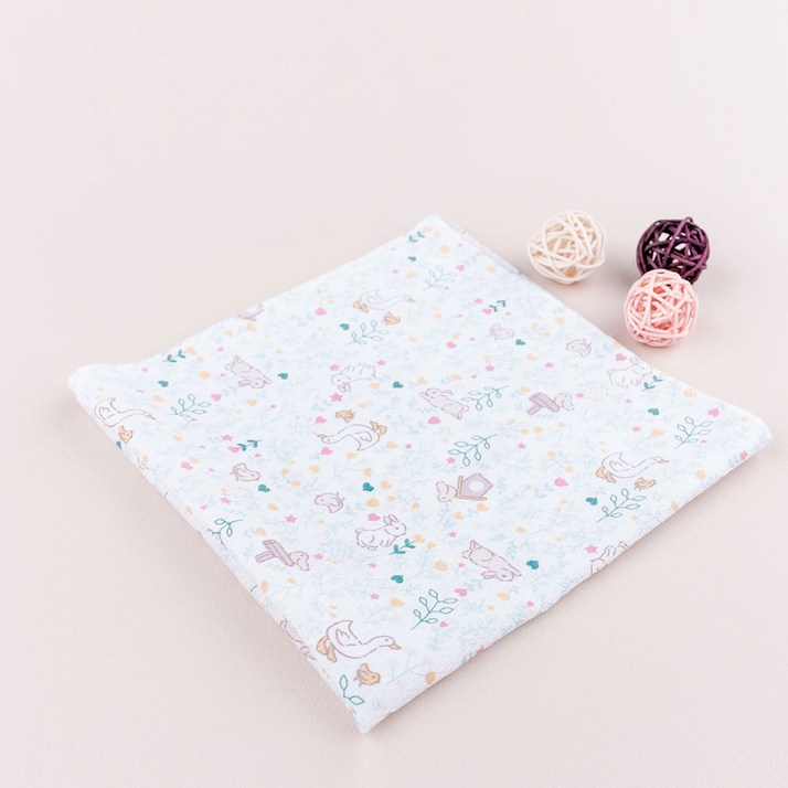 한스네이처 신생아용 캐릭터 가제 엠보 손수건 10p