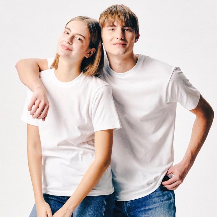 헤인즈 남녀공용 블루 라벨 크루넥 티셔츠 3p