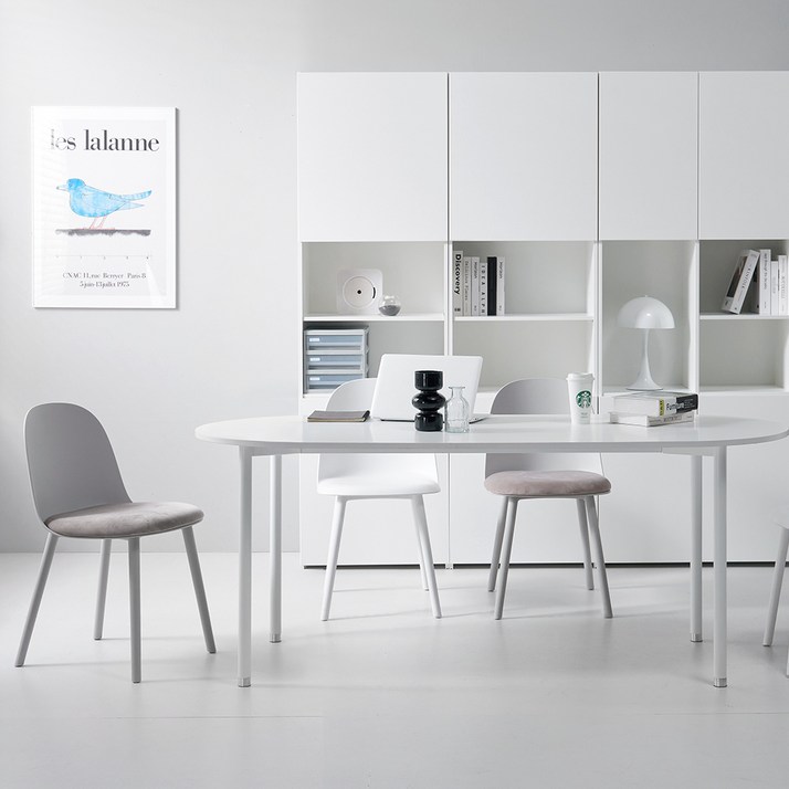 필웰 횸 원형 책상 테이블 방문설치