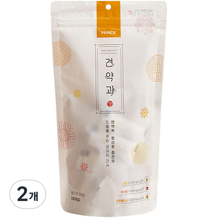 피피픽 견약과 면역력 노견 영양 간식, 강황, 240g, 2개