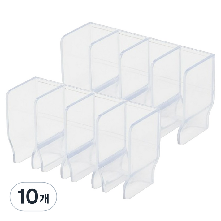 심플리아 무타공 화장품 욕실용품 공중부양 튜브형 정리대, 10개, 투명