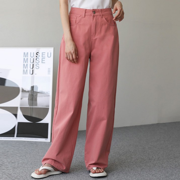 여성용 와이드핏 데일리 팬츠 710339