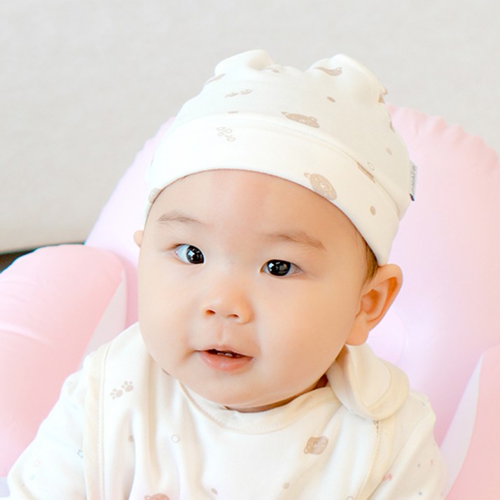 나이비 신생아 오가닉 모자 체온유지 출산준비 조리원 외출 보닛