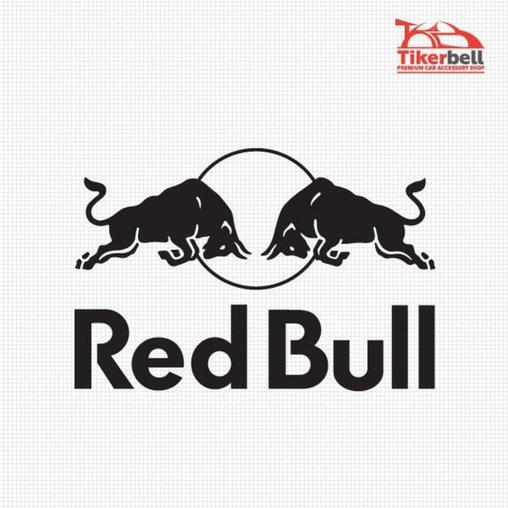티커벨 RedBull 로고 캠핑 데칼스티커 TKCAMP16, 레드, 소형, 1개