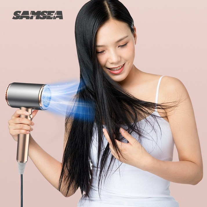 SAMSEA 드라이어 파워풍량 전문가용 이온 헤어 드라이어, 골드, 단일상품