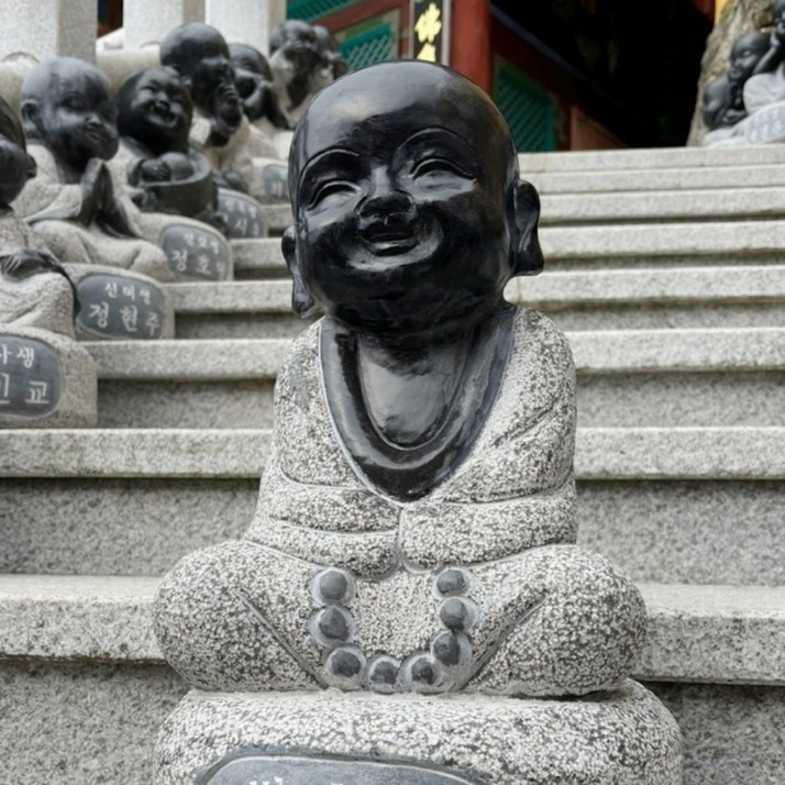 자손 번영 기원 동자승상,정원 인테리어, 수목장 수호 상