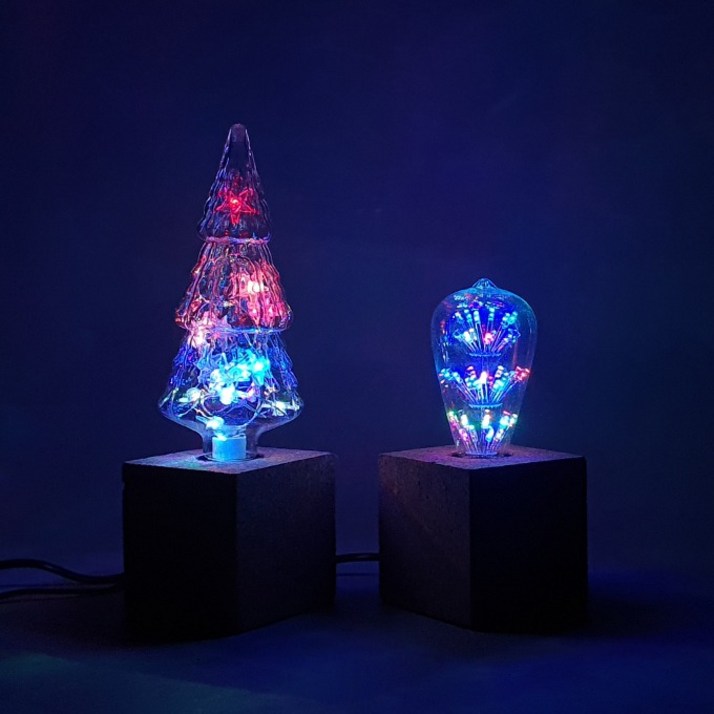 LED 에디슨 전구 RGB 삼색변환 인테리어 감성 조명 LED등 삼색변환 램프 E26 집들이선물 집꾸미기