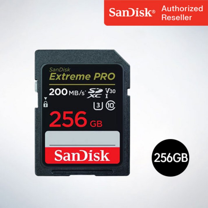 샌디스크 SD메모리카드 SDXC  Extreme Pro 익스트림 프로 UHS-I SDXXD 256GB 20230715