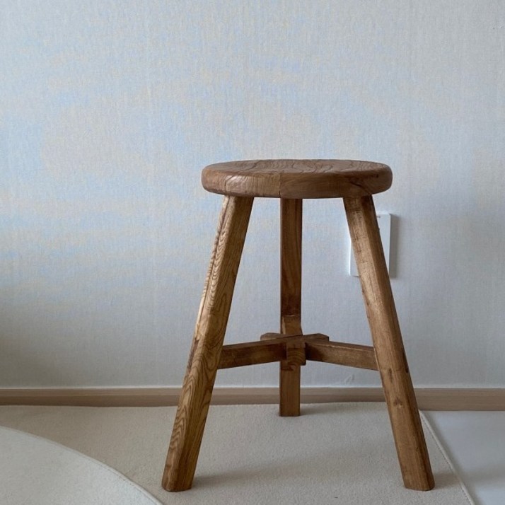 고재스툴 원목 빈티지 디자인 우드스툴 나무의자 화분스툴 사각 원형 미니
