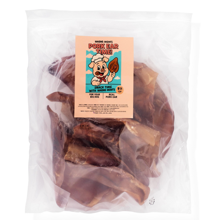 맹맘 강아지 간식, 맹엄마 ,돼지통귀, 10P, 10개, 300g, ONE