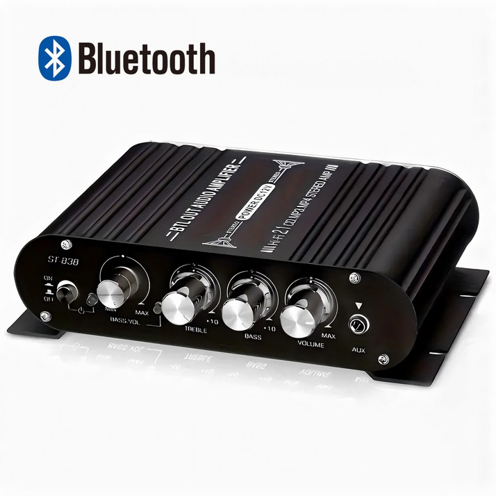 프리라이프  소형 블루투스 앰프 2.1채널 HiFi 오디오 엠프  아답터