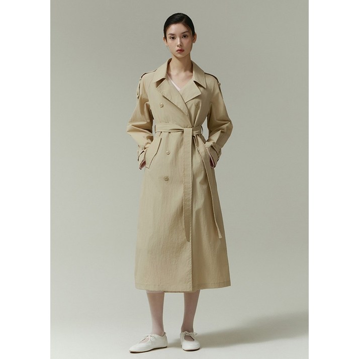 잇미샤 잇미샤  더블버튼 트렌치 코트(ITP3WBY320)_DG