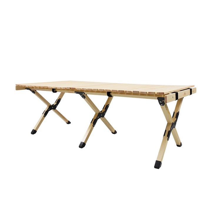 모아캠핑 우드 롤 테이블 대형 원목 접이식 MCT-WS01L