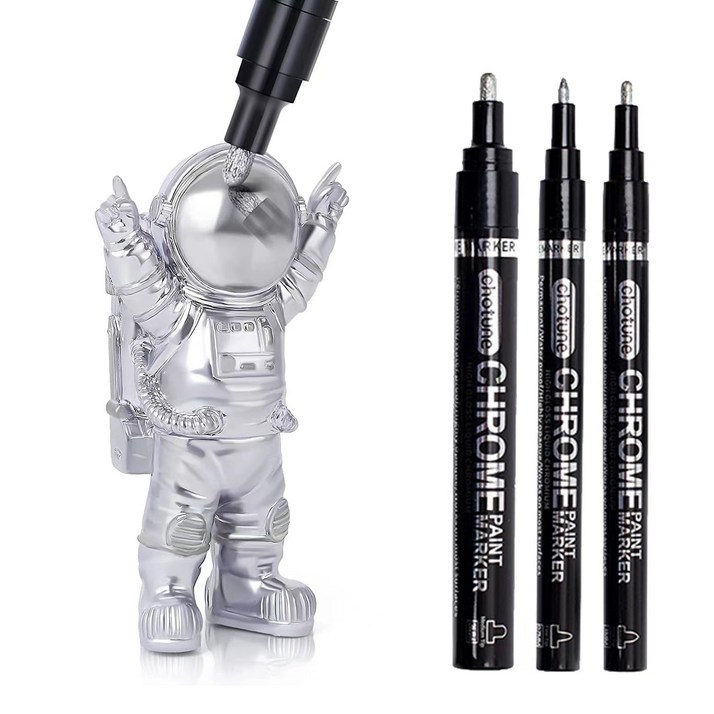 디와이툴즈 크롬 마카펜 / 미러도색 피규어 자동차 플라스틱 금속 전용 마커