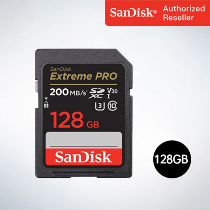 샌디스크 SD메모리카드 SDXC Extreme Pro 익스트림 프로 UHS-I SDXXD 128GB 20230530