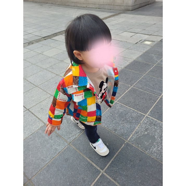 아동 유아 체크 남방 모던 재킷