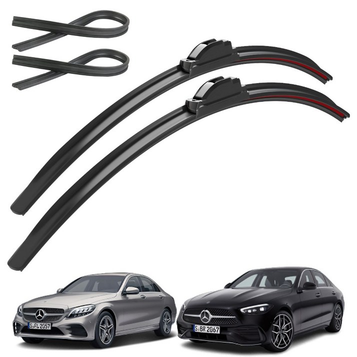 파이널 하이브리드 와이퍼 리필고무 패키지 4P, 벤츠C클래스W20621현재