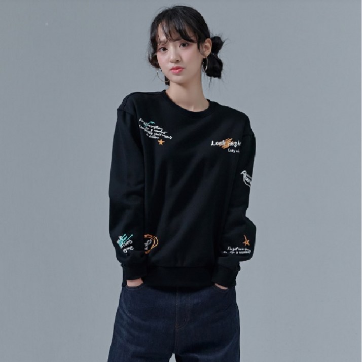 체이스컬트[경산 NC]  신상  할인  남녀공용 드로잉 기모 맨투맨 티셔츠