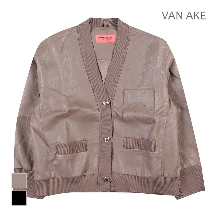 반에이크 노카라 가죽자켓 VB2XLEMD04Z